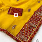 Traditional Kota Doriya Cotton Silk Saree with Bandhej & Gotta Patti Border