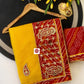 Traditional Kota Doriya Cotton Silk Saree with Bandhej & Gotta Patti Border