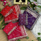 ✨ Elegant Patola Bandhani – Weaving, Cutdana & Embroidery Work