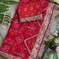✨ Elegant Patola Bandhani – Weaving, Cutdana & Embroidery Work