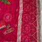 ✨ Elegant Patola Bandhani – Weaving, Cutdana & Embroidery Work