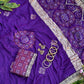 ✨ Elegant Patola Bandhani – Weaving, Cutdana & Embroidery Work