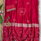 ✨ Elegant Patola Bandhani – Weaving, Cutdana & Embroidery Work
