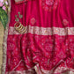 ✨ Elegant Patola Bandhani – Weaving, Cutdana & Embroidery Work