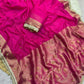 🌸 Elegant Ghungroo Work Banarasi Satin Chiffon Saree