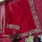 Karwa Chauth Special 🌹 Royal Red Rangoli Silk Saree Collection