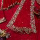 Karwa Chauth Special 🌹 Royal Red Rangoli Silk Saree Collection