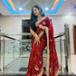 Heavy Georgatte Bandhej Saree