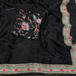 Beautiful Multicolour Sequins+ Embroidery Work Saree