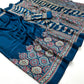 Premium Satin Crepe Traditional Ajrakh Print Saree