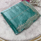 Premium Jimmy Choo Saree With Handcrafted Khatli Cut Dana Work