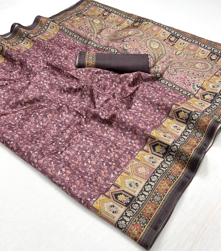 NORTH BEATS – Premium Printed Pashmina Silk Saree