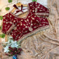 Premium Fendy Satin Saree with 3mm Sequence Embroidery & Heavy Border