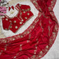 Premium Fendy Satin Sequin Saree Luxury Embroidery