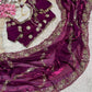 Premium Fendy Satin Sequin Saree Luxury Embroidery