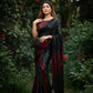Heavy Georgette Saree with Multicolour Sequins Embroidery