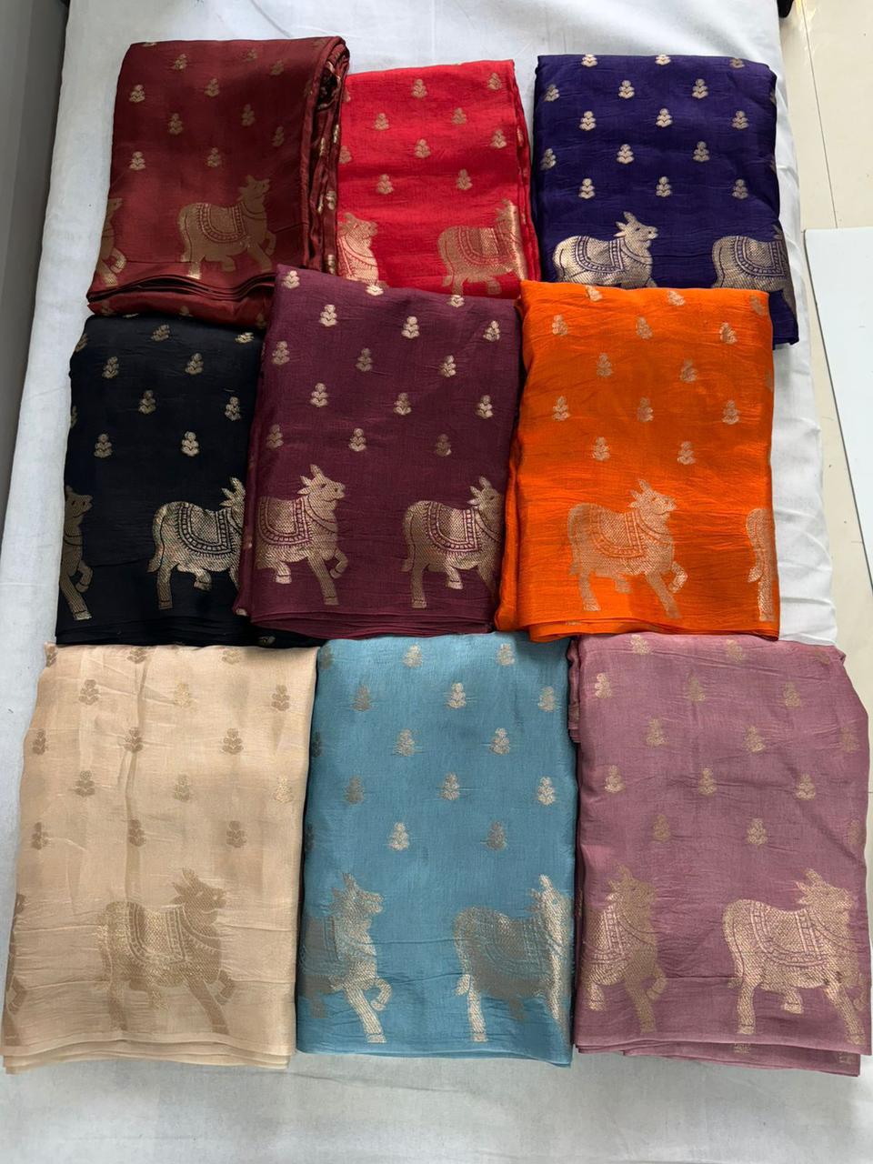 Elegant Premium Viscose Russian Weaving Saree with Running Blouse
