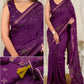 Premium Kashmiri Style Printed Mul Cotton Saree with Thread & Sequin Work