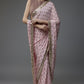 Heavy Faux Georgette Saree with 5MM Sequin Butti Work & Coding Embroidery Mirror Lace Border