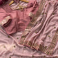 Heavy Faux Georgette Saree with 5MM Sequin Butti Work & Coding Embroidery Mirror Lace Border