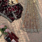 Premium Heavy Fendy Silk Embroidered Saree with Sequence Work