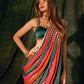 Bollywood Blockbuster Original Mirror Work Faux Georgette Saree