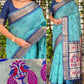 Cotton Bandhej Jacquard Saree with Zari & Minakari Pallu