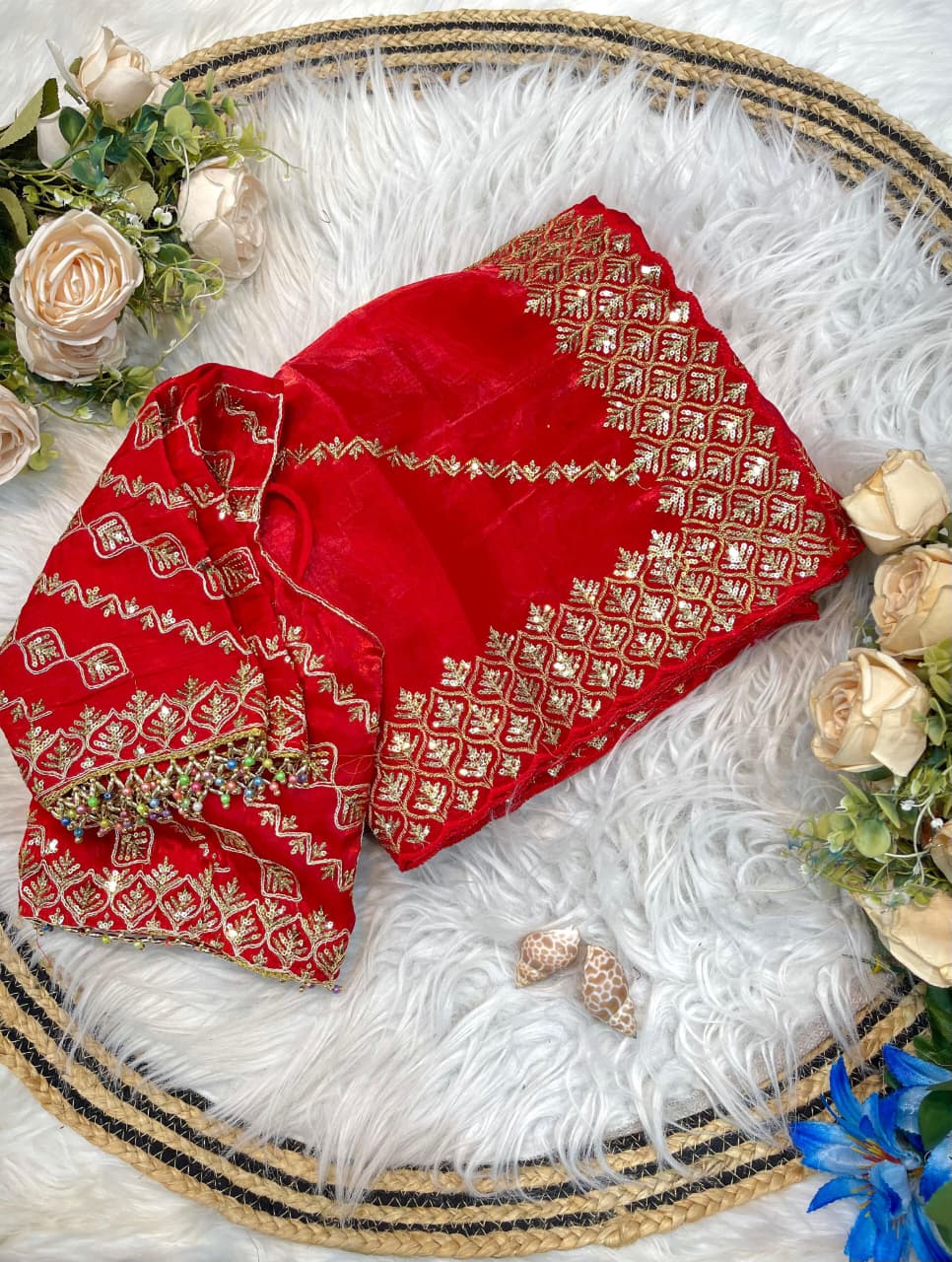 💖 Premium Zimmy Choo Silk Saree with Lehariya Sequence Design 💖