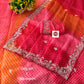 ✨ SPECIAL BANDHEJ PATTERN TABBY SILK SAREE WITH PITTA ZARI WORK