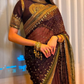 Party Wear Soft Twill Saree with Designer Corset Blouse