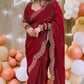 Premium Two-Tone Fandy Chiffon Saree