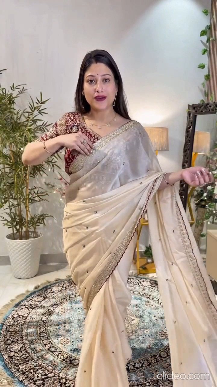 Wedding Special Rangoli Silk Saree With Designer Stichtched Embroidered Blouse