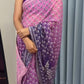 Shaded Celebrity Style Designer Georgette Saree with Mirror & Khatli Work