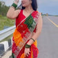 Soft Georgette Bhandhni Printed Saree