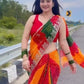 Soft Georgette Bhandhni Printed Saree