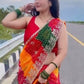 Soft Georgette Bhandhni Printed Saree