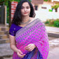 Shaded Celebrity Style Designer Georgette Saree with Mirror & Khatli Work