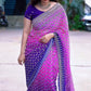 Shaded Celebrity Style Designer Georgette Saree with Mirror & Khatli Work