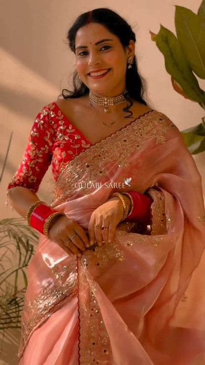 Elegant Sequin Frendy Chiffon Dream Saree