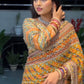 Premium Soft Chinnon Party Wear Saree with Real Mirror & Gold Zari Work