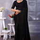 Black Beauty Space Silk Saree with Elegant Jarkhan Work 🖤✨