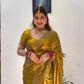 Glamorous Space Silk Saree with Exclusive Jarkhan Work