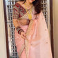 Wedding Special Rangoli Silk Saree With Designer Stichtched Embroidered Blouse