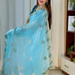 Premium Fendy C-Pallu Satin Designer Saree