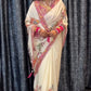 Designer Butterfly Floral Printed Saree with Real Mirror & Sequins Work