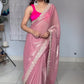 Graceful Fendy Silk Blooming with sequence border Saree