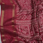 Golden zari weaving seqance croset border patta