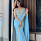 Premium Faux Georgette Saree with Sequin Work